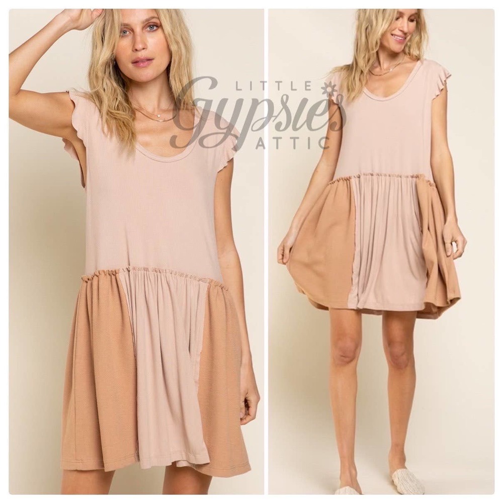 POL Caramel Star Swing Dress - Picture 3 of 12